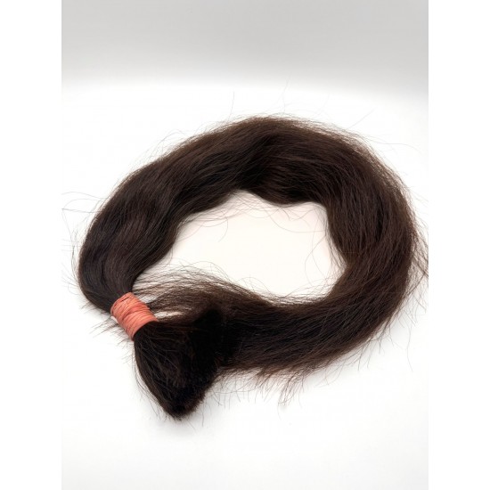 Dark Chocolate lush with natural waves Slavic Baby hair 60cm (95gr)